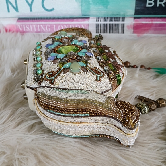 Last One! Rare Mary Frances Tea Time Beaded Teapot Shoulder Bag - Picture 6 of 16